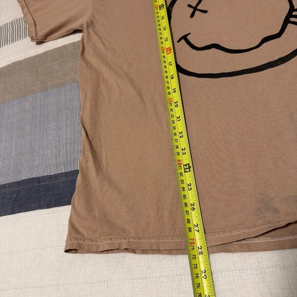 Nirvana Smiley Short Sleeve L/XL Brown Cotton Graphic Band T Shirt - Picture 5 of 6